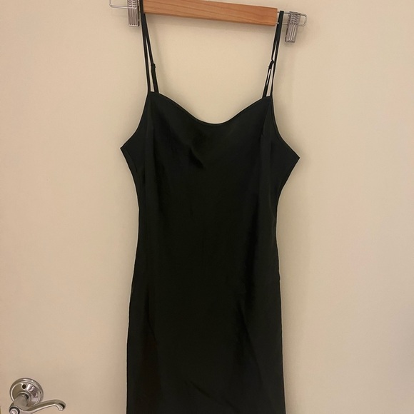 Aritzia Black Slip Mini Dress - Picture 1 of 2
